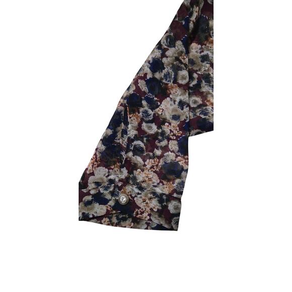 Miss Me ladies button up lace trim floral top jeweled buttons western country - Picture 6 of 12